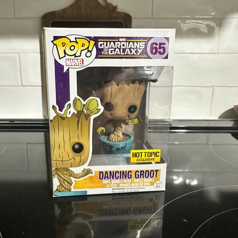 Funko Pop 65 Dancing Groot Hot Topic Exclusive Brand New